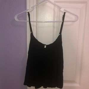 Basic Black Crop Top